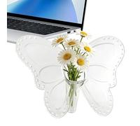 Butterfly Flower Vaso - Clear Aesthetic Floral Arrangement Centerpiece, Decorative Table Vaso per Home Living Room Kitchen Office Farmhouse Wedding Bouquet Plant Display Elegant Decor