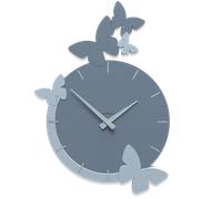 Butterfly fly orologio da parete tondo moderno legno color carta da zucchero