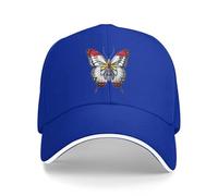 Butterfly French Polynesia Polynesians Flag Uomo Donna Berretto da Baseball Moda Hip Hop cap Casuale Cappello da Sole Estivo for all'Aria Casual Golf