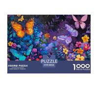 Butterfly Garden Art Durable Material Easy to Assemble Pieces, Relaxing, Unwinding And Enjoying Quiet Moments 38x26cm/1000pcs
