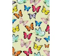 Butterfly Garden Themed Writing Notebook Journal - Nature Design - Paperback: 6 x 9in, 150 Lined Pages