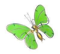 Butterfly Glow Hanger - Pot Hugger Pendant for Display | Handcrafted Resin with Shiny Detail, Unique Sculpture Decoration, Stylish Outdoor Ornament for Garden Balcony Patio Porch Door Wall Window