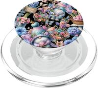 Butterfly Gnome Patterns For Hello Spring With Cute Flower PopSockets PopGrip per MagSafe