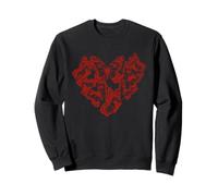 Butterfly Heart Design for Valentine's Day Vibes Felpa