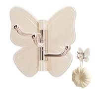 Butterfly Hooks | 3-Branch No Drill Rotating Adhesive Hanger | Wall Hooks