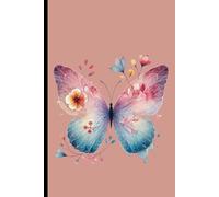 Butterfly Journal Notebook for Writing Notes, Manifesting, Reminders, Bible Quotes, Affirmations, Blank Lined Wide Ruled 6x9