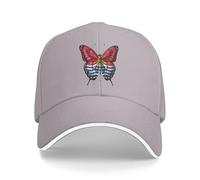 Butterfly Kiribati The People of Kiribati Flag Uomo Donna Cappello da Sole Estivo Traspirante Cappellino con Visiera Anti-Sole con Visiera for Estate Estivo Golf