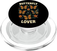 Butterfly Lover Retro Estetica Natura Grafica PopSockets PopGrip per MagSafe
