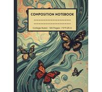 Butterfly Motion Journal | College Ruled Writing Book | 120 Pages | 7.5 × 9.25 Abstract Notebook: Artistic Swirl Design for School Notes, Creative Ideas, Daily Planning & Personal Writing