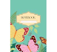 Butterfly Notebook (100page Diary, Lined Notebook, Journal - size: 8.2 x 29.7")
