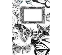 Butterfly Notebook for Women | 6x9 Lined Journal with Black and White Aesthetic Cover | Elegant Writing Notebook for School, Office, or Home | Stylish ... notebook inspire your creativity