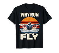 Butterfly, Nuotatore retrò, perché Correre Quando Si può Volare Maglietta