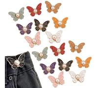 Butterfly Pants Waist Tightener No Sew Adjustable Pins (16PCS)