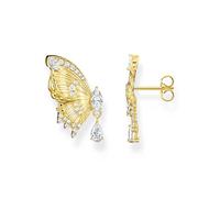 Butterfly Paradise - Orecchini placcati oro con pietre a farfalla
