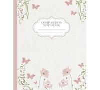Butterfly Pink Coquette Composition Notebook | College Ruled | 7.5 x 9.25" | 110 Pages