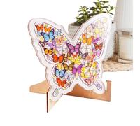Butterfly Puzzle Toy - Cute Wooden Colorful Educational Decoration