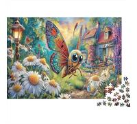 Butterfly Puzzles 1000 Pezzi Recycled Cute Insect Puzzle per Adultoi Puzzle Game Props Molto Difficile Impegnativa Fun Game 70x50cm/1000pcs