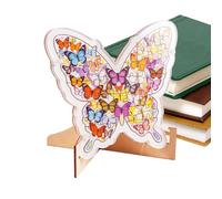 Butterfly Puzzles Cute Wooden Colorful Educational Decoration