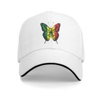 Butterfly Senegal Senegalese Flag Unisex Cappellino Baseball Anti-Sole Berretto da Baseball Traspirante Trucker cap for Viaggio Golf Sport