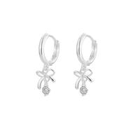 Butterfly Single Drill Buckle, orecchini dolci in rame, accessori per il pendolarismo del cuore della ragazza, adatti a feste studentesche, pendolarismo quotidiano e regali per appuntamenti.