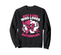 Butterfly Solo Una Ragazza Che AMA Le Farfalle Felpa