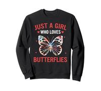 Butterfly Solo Una Ragazza Che AMA Le Farfalle Felpa