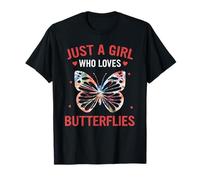 Butterfly Solo Una Ragazza Che AMA Le Farfalle Maglietta