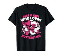 Butterfly Solo Una Ragazza Che AMA Le Farfalle Maglietta