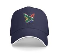 Butterfly South Africa South African Flag Uomo Donna Cappellino Baseball Regolabile Berretto da Baseball Anti-Sole Cappello da Sole Estivo for Sport Estivo All'Aperto