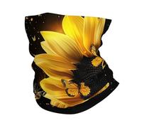 Butterfly Sunflower Yellow Flower Spring Flower Rustic Plant Uomo Donna Sciarpa A Tubo Durevole Decorazione Facciale Elegante Bandana per Uomo Yoga attività