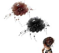 Butterfly Tears Tassel Hair Clip, Elegant Non-slip Barrette with Oversized Floral Bows,Cute Claw Clips Fashion Hairclip Supplies for Women. (Mix)