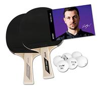 Butterfly Timo Boll Set da ping pong | 2 racchette da ping pong 6 palline da ping pong | rivestimento ITTF Pan Asia spugna 1,5 mm | giocatori avanzati