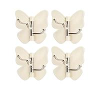 Butterfly Wall Hooks, Rotating Adhesive Hanger, Sticky Storage Tool, | Funzionalità reusable build, compact storage, durable appeal, decorative charm, and multipurpose use for entryways and shower