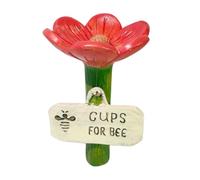 Butterfly Watering Station, Bee Feeder Drinking Cups, Colorful Resin Flower Bowls, Pollinator Drink Dish, Outdoor Garden Use, Pathway Accent, Wildlife Hydration