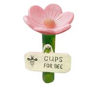 Butterfly Watering Station, Bee Feeder Drinking Cups, Colorful Resin Flower Bowls, Pollinator Drink Dish, Outdoor Garden Use, Pathway Accent, Wildlife Hydration