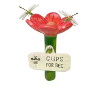Butterfly Watering Station, Flower Shaped Bee Feeder Drinking Cups, Thirsty Pollinators Feeder, Butterfly Cups for Patio, Pathway, Lawn, Driveway, Farm, Garden Decor