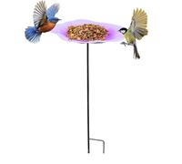 Butterfly Watering Station,Wild Bird Feeder Bath Bowl Garden Flower Stake,Outside Bee Drinking Station | For Patio Porch Yard Lawn Flower Bed Birdwatchers Nature Lovers