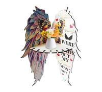 Butterfly Wing Corner Shelf, Angel Wing Wall Rack, Floating Display Stand, Space-Saving Design, Boho Style Decor, 1 Piece, Living Room, Bedroom, Home Accent Indoor and More