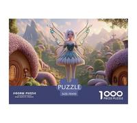 Butterfly Wings Princess 1000 Pezzi Cartone Robusto Puzzle Princess with Wings Sfida Unica Giocattoli Educativi Puzzle Per Bambini 70x50cm/1000pcs