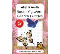 Butterfly Word Search Book: 50+ Relaxing and easy to read Butterfly | Bug | insect | -Themed Word Puzzles for Adults, Seniors & Teens | A Beautiful 6 ... | Perfect Gift for Nature & Butterfly Lovers