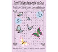 Butterfly Word Search Nature-Inspired Brain Games: Beautiful Puzzles Celebrating Butterflies Gardens and Transformation | 55+ Puzzles Easy to Read | ... Vacations Holidays | 6X9 Inches 110 Pages |