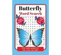 Butterfly Word Search Puzzle Book (6″x9″) - 50+ Butterfly Puzzles for All Ages: Large-Print Easy-Read | Vocabulary-Building & Memory-Boosting Puzzles ... for Travel, Waiting Rooms and Study Breaks
