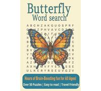 Butterfly Word Search Puzzle Book: Word Searches with Easy-to-Read Print about Butterflies, Caterpillars, Flying insects and more | 6x9 inches, 110 ... … Gift for Vacation, Holidays and Free Times