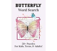 Butterfly Word Search Puzzle Book: Word Searches with Easy to Read Print About Butterflies, Nature Themed, Educational Butterfly Gift and More… I 6x9 ... Holidays, and Screen-Free Summer Ideas