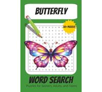 Butterfly Word Search Puzzle Book: Word Searches with Easy To Read Print about butterfly, Butterflies, and More | 6x9 inches, 110 pages| 50+ Puzzles … Gift for Vacations, Holidays and Free Times