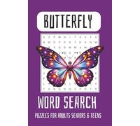 Butterfly Word Search Puzzle Book: Word Searches with Easy to Read Print about Butterfly, Butterfly Habitat, Butterfly Garden and More | 6x9 inches, ... Gift for Vacations, Holiday and Free Times