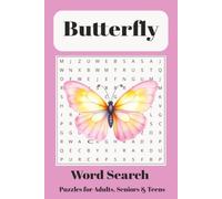 Butterfly Word Search Puzzle Book: Word searches with Easy to Read Print about Butterflys, Caterpillars, and life cycle and more | 6x9, 110 pages | ... Gifts for Vacations, Holidays and Free Times