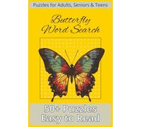 Butterfly Word Search Puzzle Book: Word searches with easy-to-read print featuring butterflies, gardens, spring, and more | 6x9 inches, 110 pages | ... for vacations, holidays, and leisure time