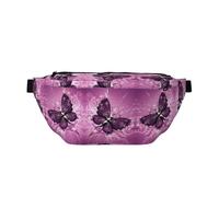 Butterfly1 - Marsupio a tracolla grande per sport all'aria aperta, per donne e uomini, da viaggio, per allenamento