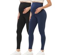 Buttergene Women's Maternity Leggings Over The Belly Pregnancy Active Wear Workout Yoga Tights Pants